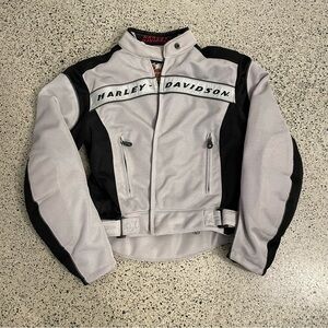Harley Davidson biker jacket with elbow pads, XS